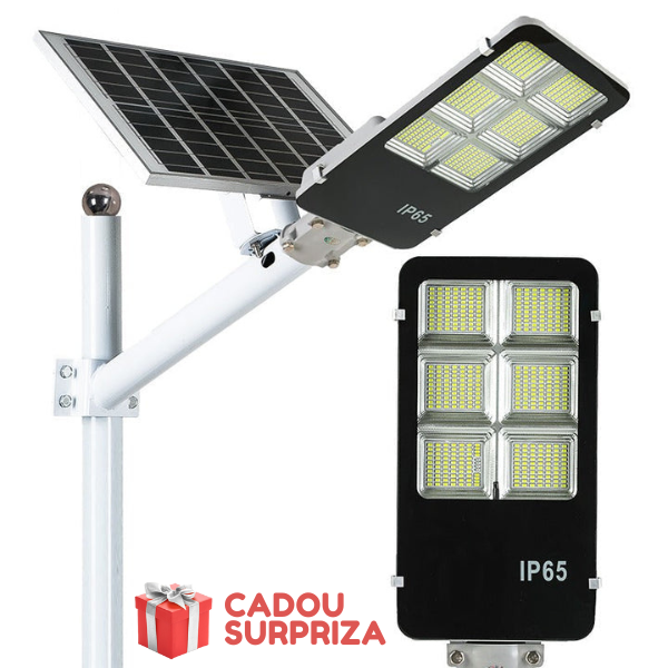 Lampa Solara Stradala - Incarcare solara Jortan 400W cu panou separat + CADOU SURPRIZA