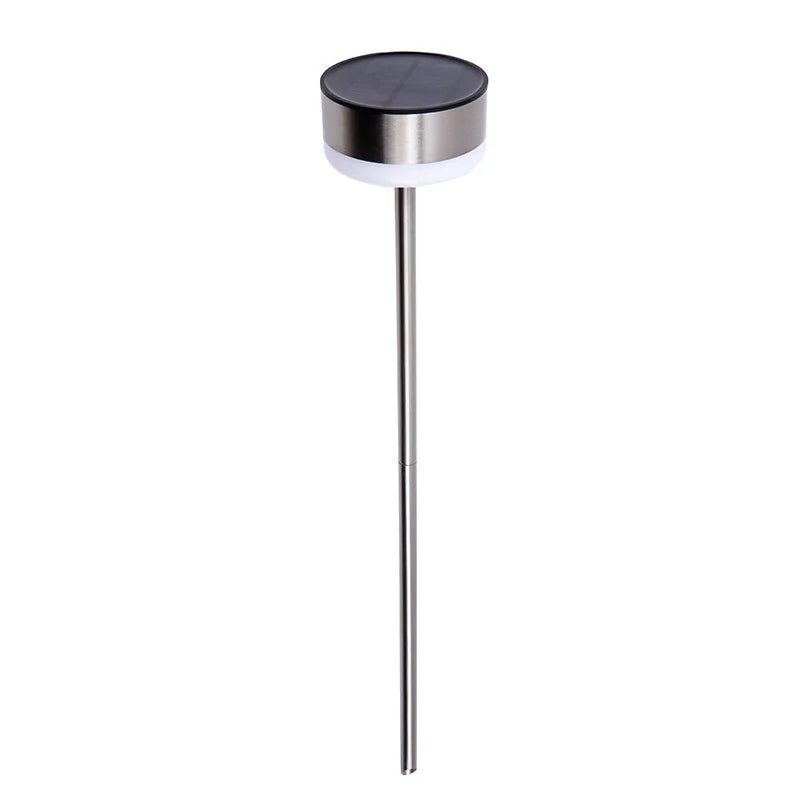 Set 4 X Lampa Solara Inox Taormina , Acumulator Incorporat , Alb sau Violet Ambiental