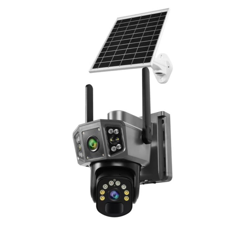 Camera Supraveghere Solara Dubla INNOVA 4G , 6MP , Full HD, PTZ 360°, card 64GB CADOU baterie 12000mAh, vedere nocturna, audio bidirectional, O-KAM PRO, 3 ani garantie