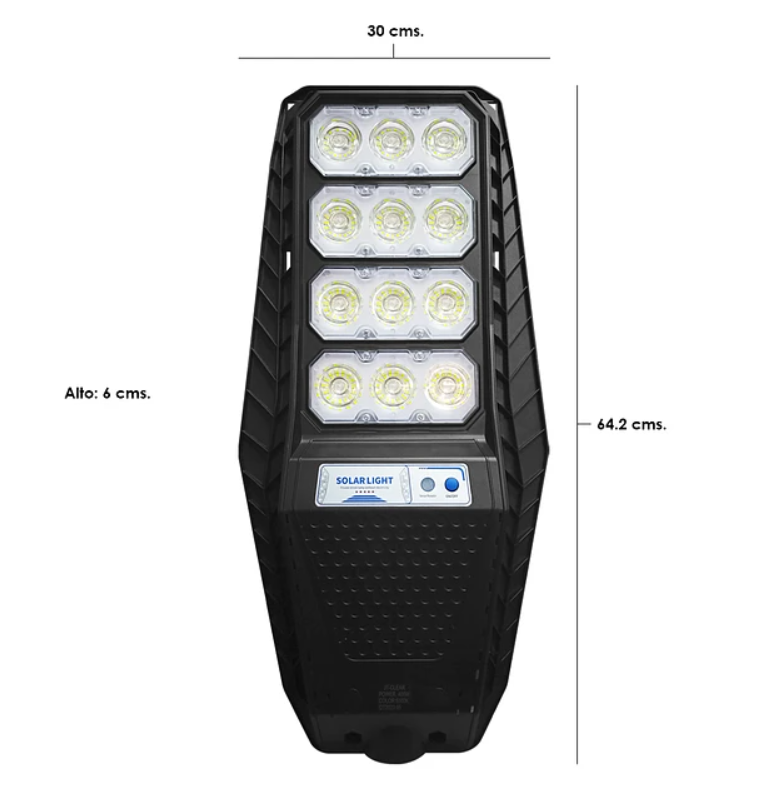 Lampa Solara 400W Spotlight , 6500K , IP66 , Senzor de MIscare , Telecomanda + Suport Metalic