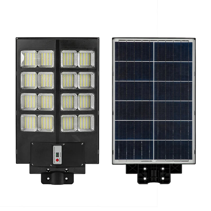 Lampa Solara Dubla Jortan Exterior 800W / 600W Leduri Generatie Noua, Telecomanda, Suport Metalic