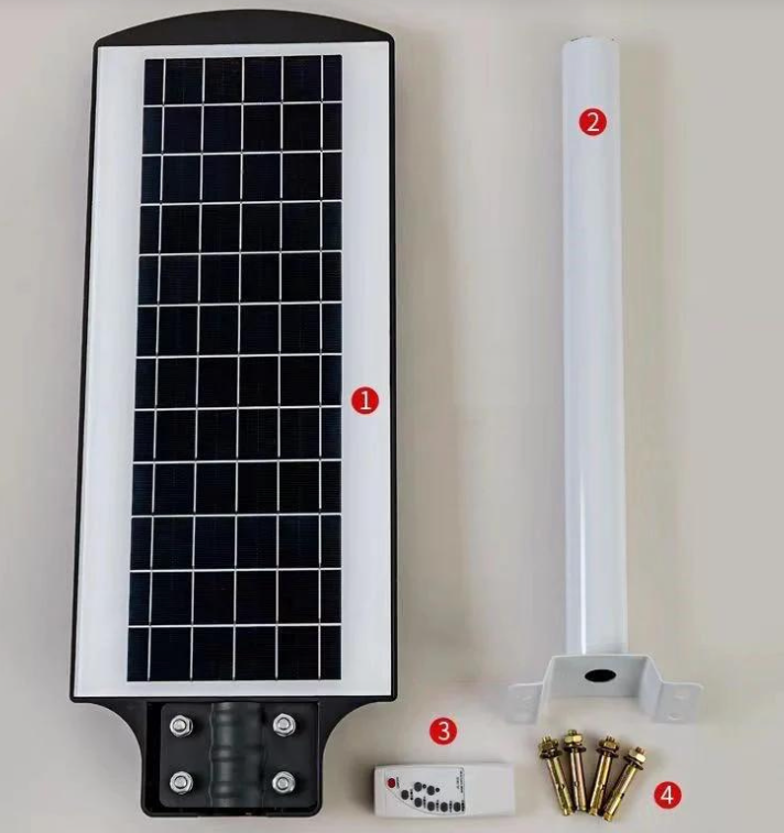 Pachet 2 x Lampa Solara Iluminat Stradal IP66 , 50W , 6500K , Senzor de Miscare