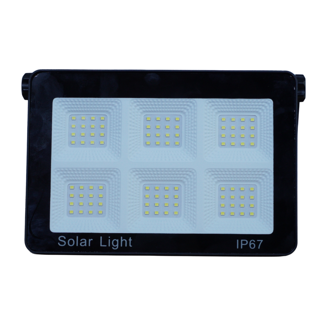 Lampa Solara Modulara Aurora by Innova 100W BK-T7 cu Panou Detasabil – Senzor Lumina, IP67, 140 mp2