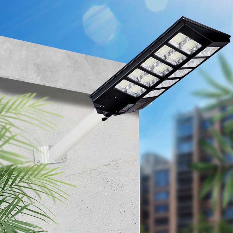 Lampa Solara Stradala Helio PRO Innova 1000W – LED 80 000 lm, Senzor Miscare, Senzor Lumina IP66, Telecomanda & Suport Prindere + Cadou Surpriza