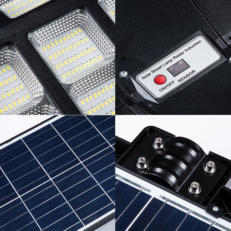 Lampa Solara Stradala Helio PRO Innova 800W – LED Puternic, Senzor Lumina/Miscare si Telecomanda, IP66 & Suport Prindere+Cadou Surpriza