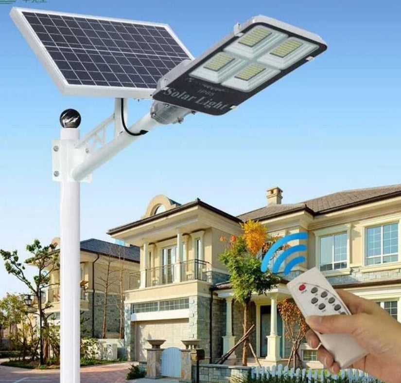 Lampa Solară Stradală Jortan 300W cu Panou Solar Independent + cadou surpriza