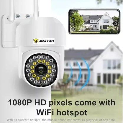 Pachet 3 x Cameră de Supraveghere Jortan 8161QJ, 28 LED-uri, WiFi, HD, Viziune Nocturnă cu Infraroșu și Protecție IP66, Transmisie Live pe Telefon