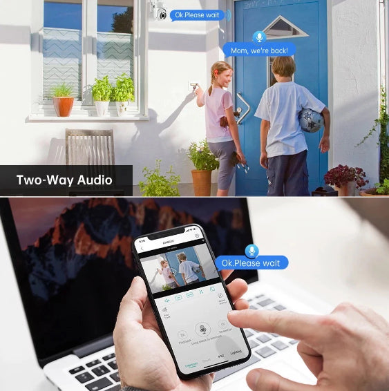 Oferta Verii! 4 X Camera De Supraveghere Jortan Wifi IP + 4 Carduri 32 GB