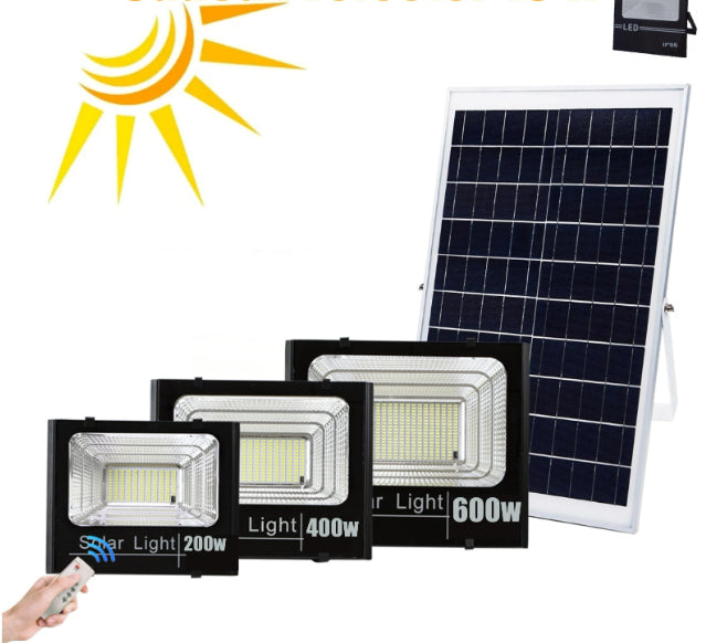 Proiector LED Jortan cu panou solar si telecomanda, 50w , 100w , 200w ,400w , 600w ,IP66 , 6500 k