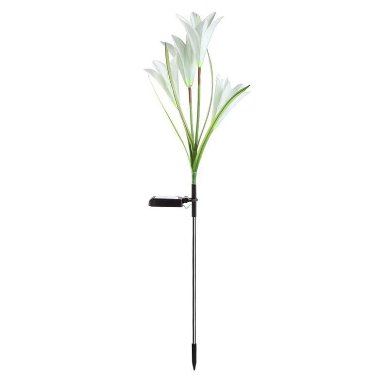 Set 2 Lampi Solare Crini Decorative, 70cm, IP66, LED cu Senzor Lumina