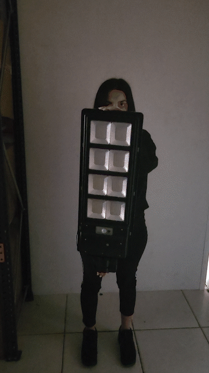 Set 2 X Lampa Solara, 400W Jortan Slim Senzor de Miscare + Telecomanda + Suport Metalic Cadou