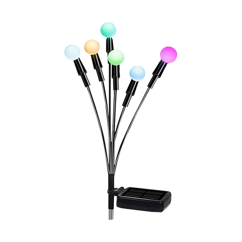 Black Friday - Set de 8 Lămpi Solare de Grădină cu Licurici Multicolor/Alb Cald – Eleganță și Magie în Spațiul Exterior