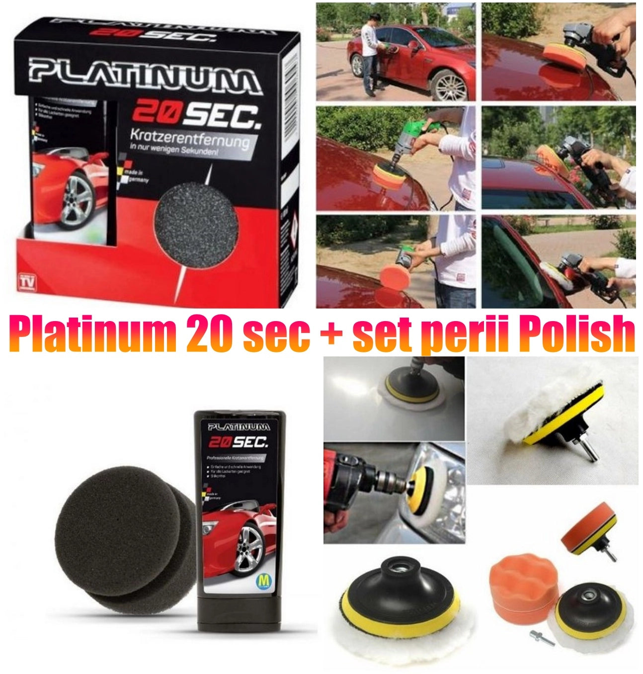 Platinum 20 sec + set perii Polish