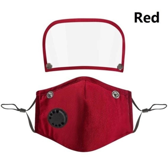 Set 3 x Masca faciala de protectie cu filtru si viziera detasabila