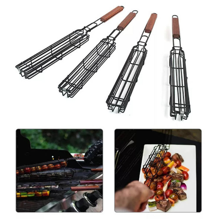 Set 4 x frigaruie pentru gratar carne sau legume, reutilizabila