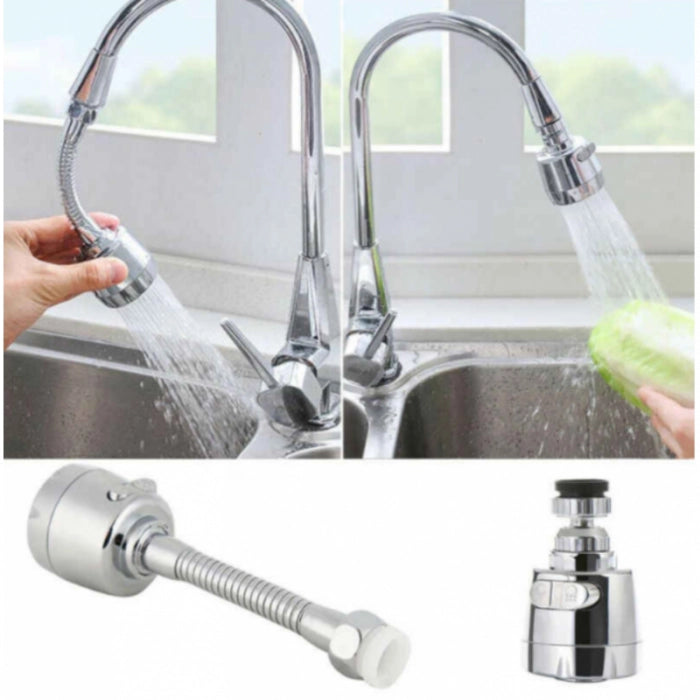 Extensie universala pentru robinet , racord flexibil, inox, 360 grade, 20cm