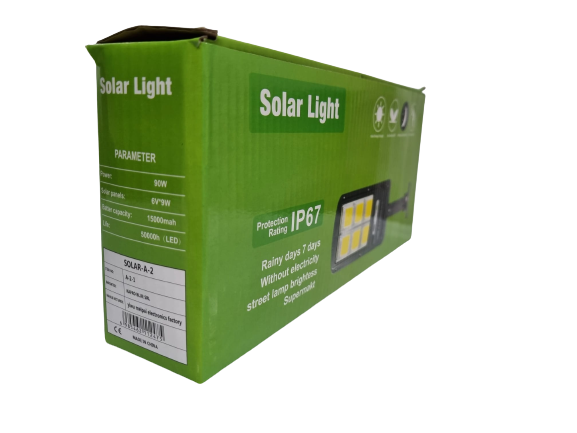 Pachet 4 x Lampa Solara de Perete cu 96 LED-uri COB, 3 Moduri de Functionare, Telecomanda, Senzor de Miscare si Lumina + CADOU