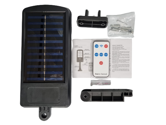 Pachet 2 x Lampa Solara de Perete cu 96 LED-uri COB, 3 Moduri de Functionare, Telecomanda, Senzor de Miscare si Lumina