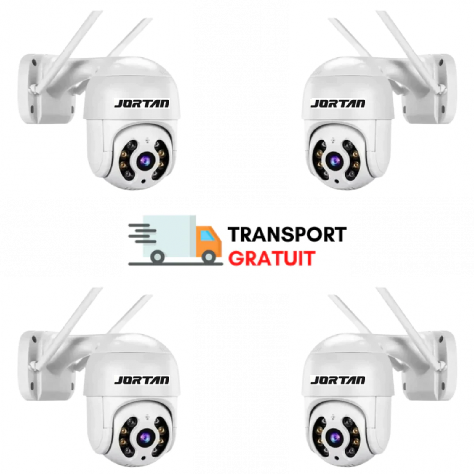 Pachet 4 X Camera De Supraveghere Jortan Wifi IP, Rotatie 355 Grade, Model JT-8161 QJ